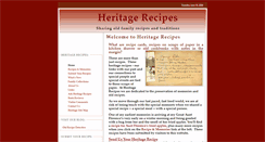 Desktop Screenshot of heritagerecipes.com