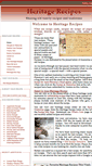 Mobile Screenshot of heritagerecipes.com